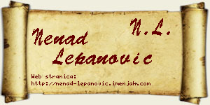 Nenad Lepanović vizit kartica